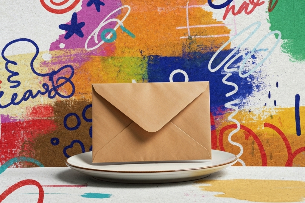 Email marketing vs social media. Dlaczego email jest skuteczniejszy? email marketing vs social media - koperta na spodku na abstrakcyjnym tle
