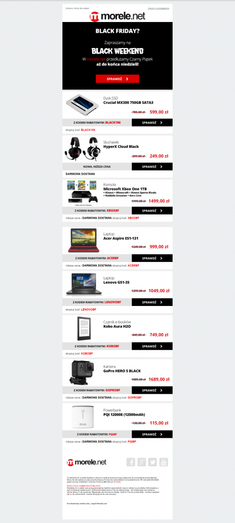 Czarny Piątek (Black Friday) - e-mail marketing
